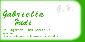 gabriella hudi business card